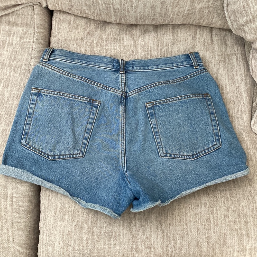 ASOS High Waist Denim Shorts - Light Blue - Picture 8 of 8